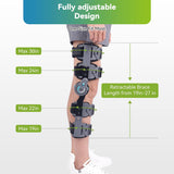 Hinged ROM Post OP Knee Immobilizer Leg