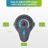 Hinged ROM Post OP Knee Immobilizer Leg